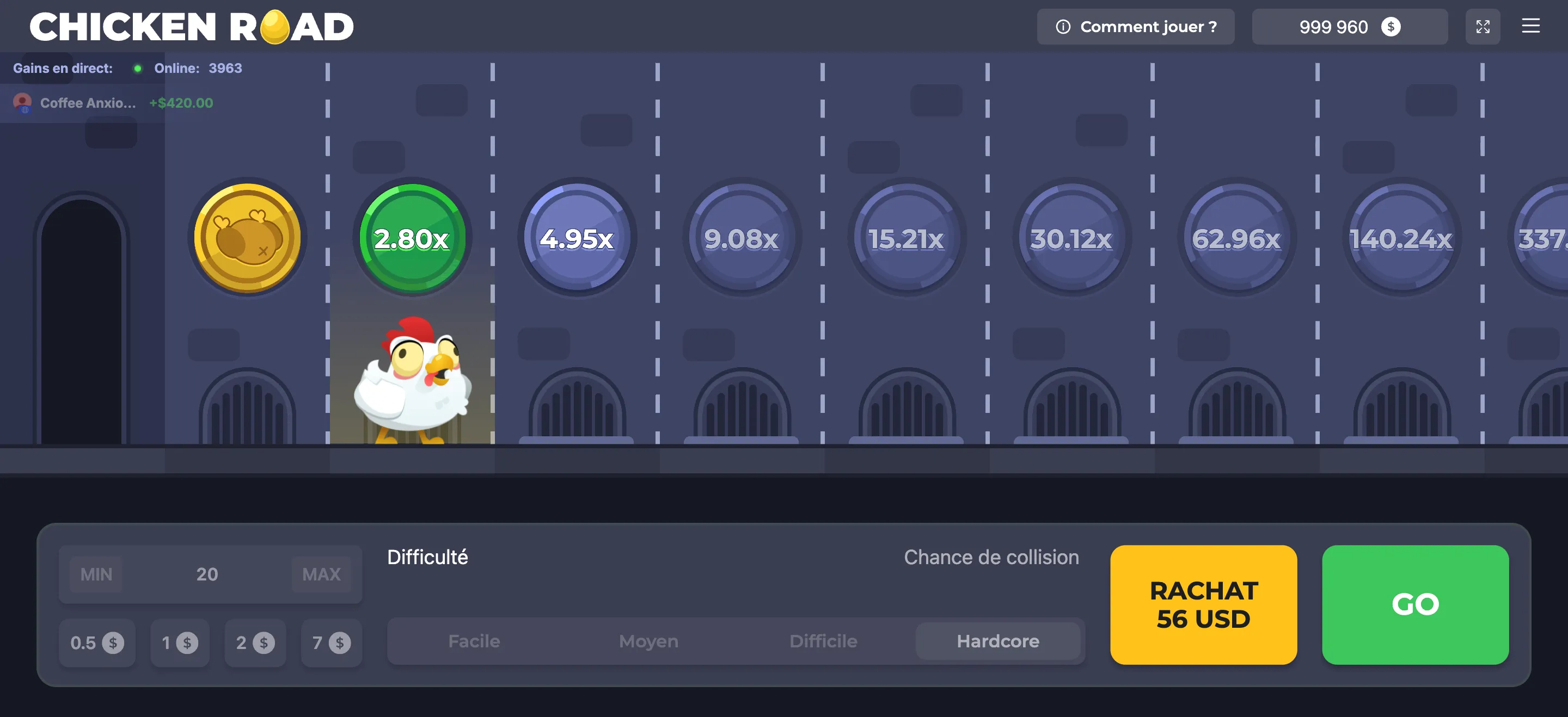 chicken road jeu dargent